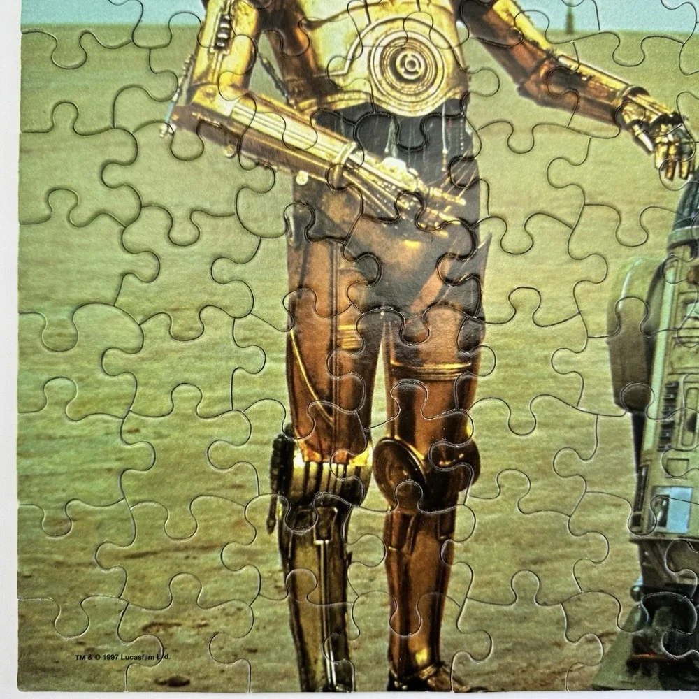 Star Wars C-3PO R2-D2‎ 100 Piece Puzzle 1978 Milton Bradley Vintage COMPLETE